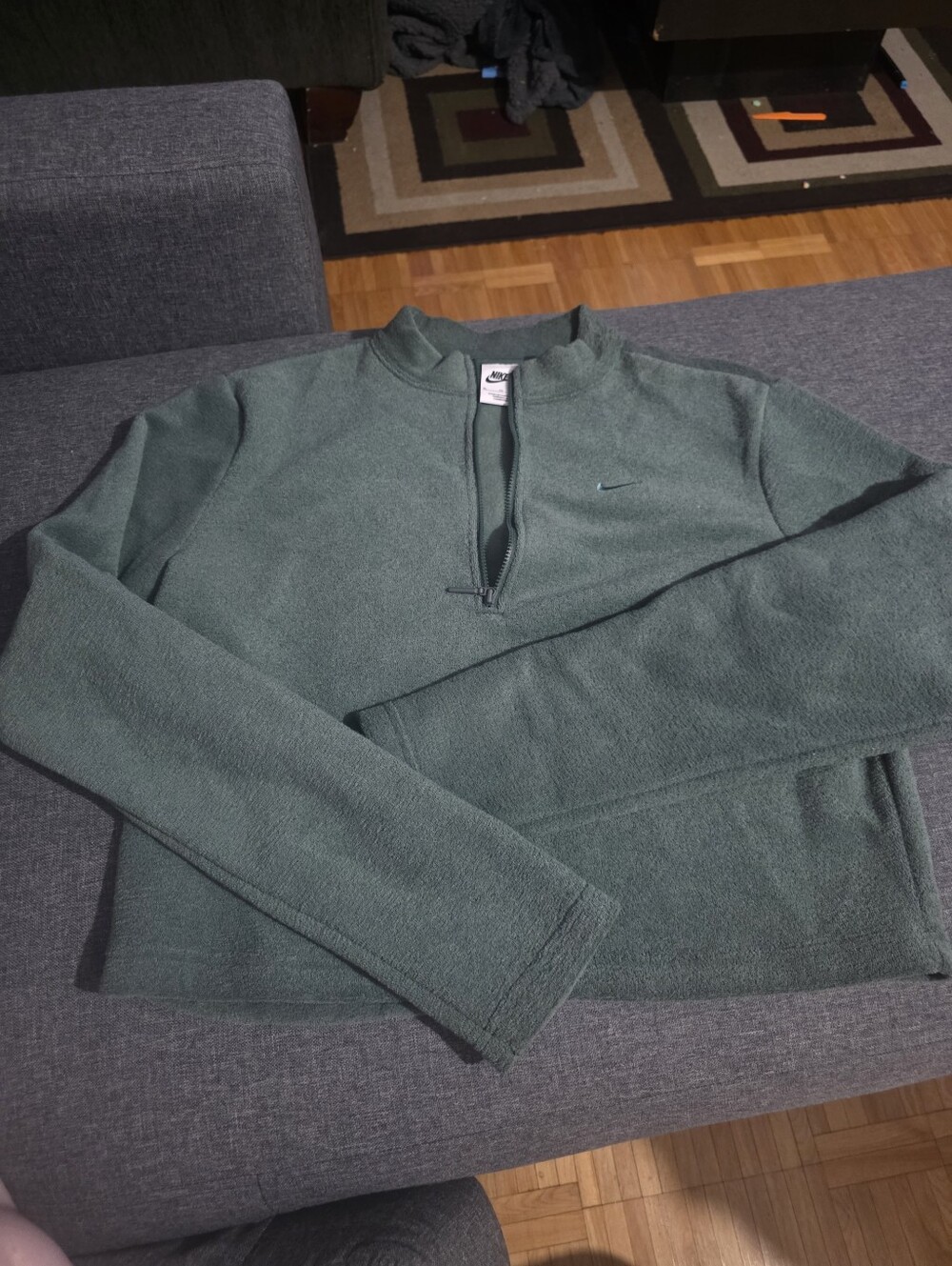 Nike| Forest Green Quarter-Zip Fleece - Picture 1 of 4